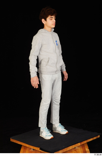 Duke dressed jogging suit sneakers sports standing sweatsuit whole body…